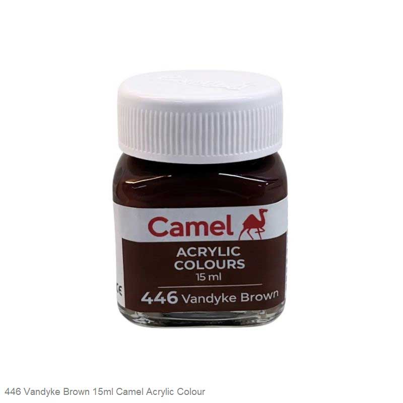 Camel Acrylic Colours individual Bottles in 15ml, 100ml and 500ml