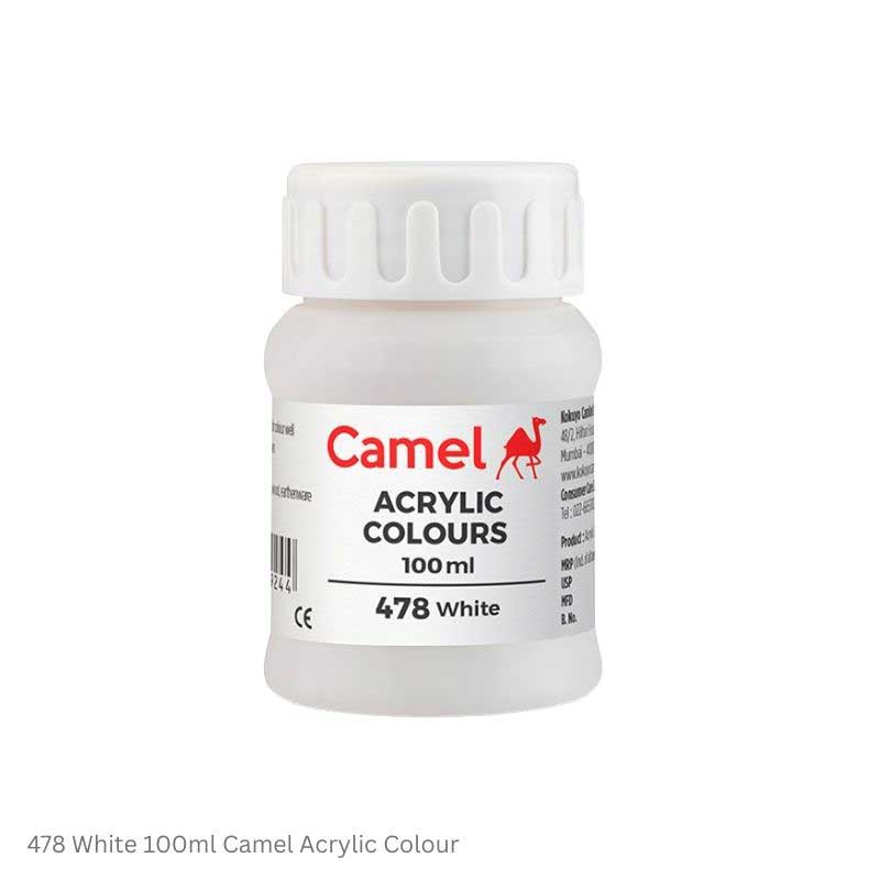 Camel Acrylic Colours individual Bottles in 15ml, 100ml and 500ml