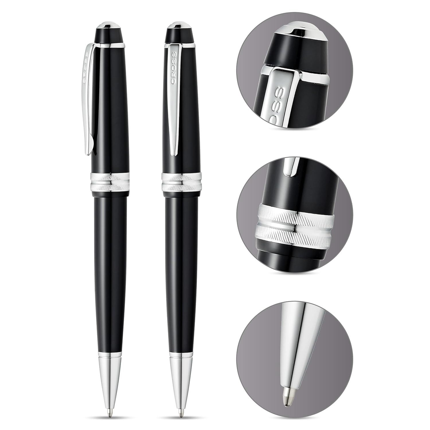 Cross Bailey Light Glossy Black Resin Roller Pen